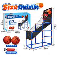 Basketball-Arcade-Spielset für Kinder mit Korb und Ballrückführung, Outdoor- und Indoor-Sportspielzeug für Großhändler und Online-Verkäufer