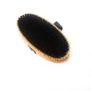 Brosse douce pour le corps en bois naturel avec poils de cheval, brosse pour le visage de cheval, logo personnalisé - Product Image 4