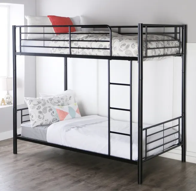Twin Lebih dari Ukuran Penuh Bedroom Furniture Logam Sofa Tempat Tidur Susun untuk Dijual