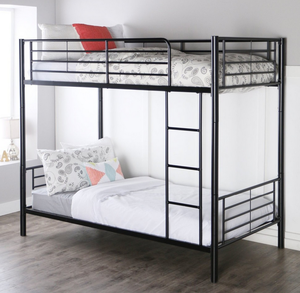Lit superposé en métal pour chambre à coucher, taille double sur pleine grandeur, à vendre - Product Image 1