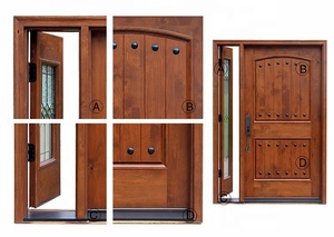 <span class=keywords><strong>Villa</strong></span> prix de <span class=keywords><strong>la</strong></span> porte en métal utilisé aulne noueux extérieur en fer forgé porte d'entrée principale conceptions de sécurité - Product Image 3