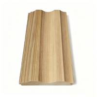 Klare Western Red Cedar Nut- und Federholzverkleidung