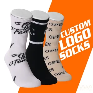 Alta Qualidade Médio Tubos Meias Esportivas Unisex Custom Logo Atlético Meias Design Personalizado Workout Sport Sock