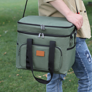Creative Gifts Double Ice Pack Cooler Bag Large Capacity Camping Outdoor Thermal Picnic Bag Portable Lunch Bags - Product Image 3
