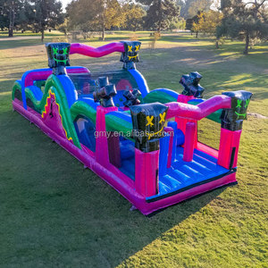 GMY <span class=keywords><strong>Inflables</strong></span> Juego Tema Carrera <span class=keywords><strong>de</strong></span> obstáculos inflable Castels <span class=keywords><strong>de</strong></span> salto al aire libre y obstáculo para niños - Product Image 2