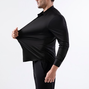 <span class=keywords><strong>Chemises</strong></span> à manches longues sans coutures <span class=keywords><strong>et</strong></span> très élastiques pour hommes – Infroissables <span class=keywords><strong>et</strong></span> résistantes aux plis – Vêtements masculins européens – Vente en gros - Product Image 2