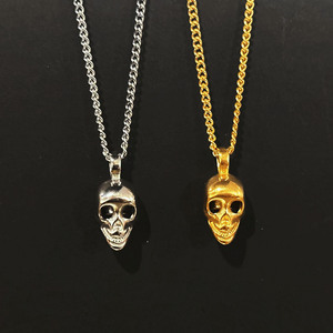 Không xỉn nước bằng chứng đồ trang sức người đàn ông Viking sọ Vòng cổ thép không gỉ Punk đồ trang sức Gothic sọ Mặt dây chuyền vòng cổ - Product Image 5