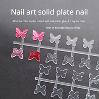 Tableau d'affichage de couleur de vernis à ongles naturel transparent à 10 conseils