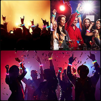 Top Vente LED Light up Bracelets Articles De Fête Bracelet Clignotant Coloré Light up Jouet pour Party Favors Jouet Salle De Classe Halloween