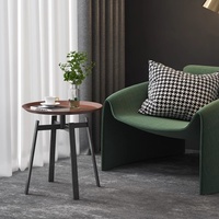 KINNO Tables basses célèbres pour Internet Armoires latérales minimalistes modernes à l'italienne Matériaux légers et luxueux pour petits canapés