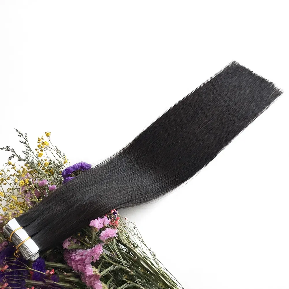 Wholesale Double Drawn Remy Skin Weft Tape Hair Extensions Double Drawn 100% Human Hair Tape In Extensions