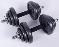 Ensemble d'haltères réglables en fonte de 55 kg avec barre – Équipement de musculation durable de qualité supérieure pour l'entraînement corporel, option de logo personnalisé