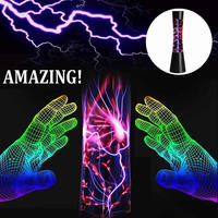 Lampe à plasma de 16 pouces de haute qualité, personnalisable, avec lumière LED tactile, pour décoration de fête magique