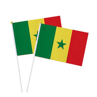 Özel Tasarım Çevre Dostu Dijital Baskılı Promosyon Pelerini 3*5 Feet Brezilya Senegal Tezahürat Bayrakları Senegal Ülke Bayrağı