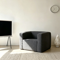 Canapé gonflable multifonctionnel pour une personne, chaise en tissu pour chambre d'hôtes, design moderne pour usage temporaire