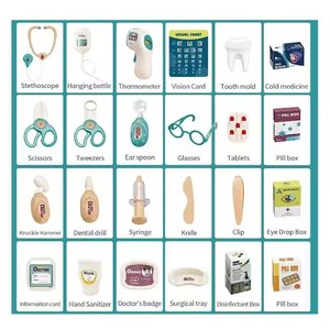 KSF Bricstar Mainan Dokter Berkualitas Tinggi Bahan ABS <span class=keywords><strong>Set</strong></span> Peralatan Medis Permainan Peran DIY Troli Kombinasi EKG Mainan Anak - Product Image 6