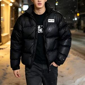 Veste rétro chinoise chaude avec logo brodé, fermeture éclair avant, modèle 1996, doudoune 700 duvet North - Product Image 3
