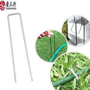 फैक्टरी मूल्य गर्म बिक्री यू आकार फैब्रिक पिन यू पिन स्टील सोड स्टेक सोड स्टेपल लैंडस्केप स्टेपल यू-आकार नाखून - Product Image 3