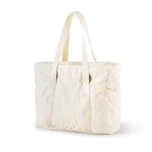 Bolso de mano plegable en blanco de gran capacidad para hacer ejercicio para mujer, gran calidad, con logotipo personalizado, gran oferta - Product Image 6