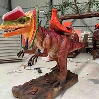 Manèges de dinosaures de simulation pour parcs d'attractions, modèles animatroniques pour adultes et enfants