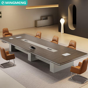 Mesas y sillas de conferencia de alta gama, comerciales, de forma rectangular, personalizables, mesas y sillas para capacitación. - Product Image 3