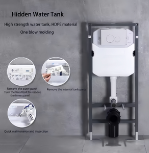 Articles sanitaires en or électrolytique de luxe <span class=keywords><strong>Wc</strong></span> <span class=keywords><strong>suspendu</strong></span> au mur en céramique cuvette de toilette salle de bain toilette suspendue au mur - Product Image 6