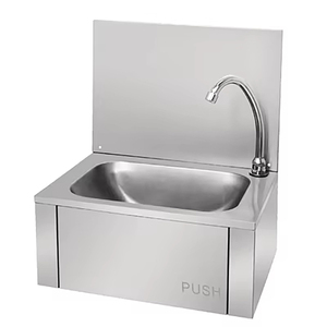 Lavello in acciaio inossidabile con apertura a ginocchio a ciotola singola con rubinetto e Backsplash Design stabile con configurazione a un foro - Product Image 5