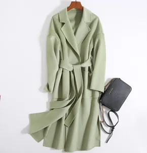 Женское кашемировое пальто, зимнее теплое шерстяное кашемировое пальто из натурального чистого кашемира