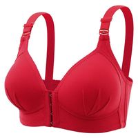 Soutien-gorge sans armatures respirant pour femme adulte, à fermeture avant, bonnets couvrants, confort optimal, avec bretelles antidérapantes, pour le maintien quotidien