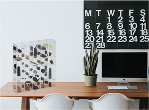 Étagères réglables sur mesure, <span class=keywords><strong>vitrine</strong></span> transparente en acrylique <span class=keywords><strong>pour</strong></span> objets de <span class=keywords><strong>collection</strong></span>, <span class=keywords><strong>vitrine</strong></span> minérale en pierre de lucite - Product Image 3