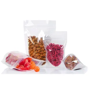 Экологически чистые многоразовые полиэтиленовые пакеты с индивидуальным логотипом для упаковки пищевых продуктов с замком на молнии 14x20 см