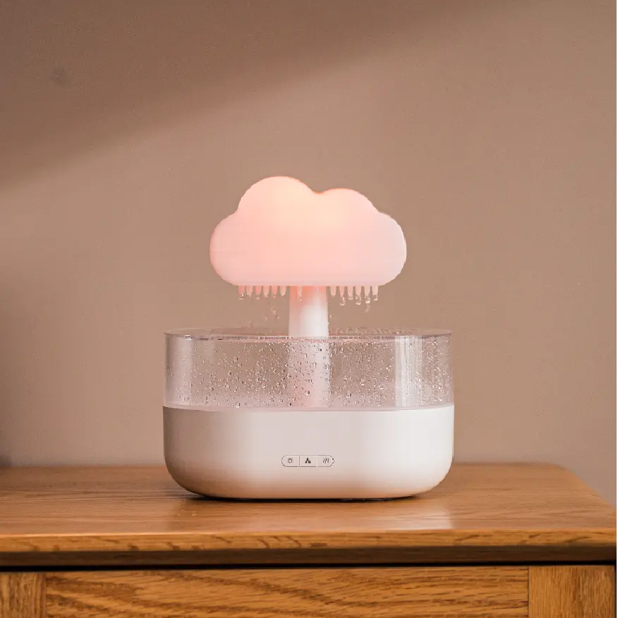 High Quality Rain Water Drop Lamp Raining Tree Drip Cloud Humidifier Cool Mist Portable Aroma Diffuser For Home Office