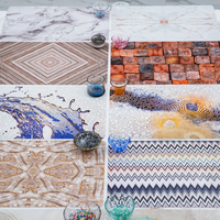 Mingtai Pvc vinyle Table basse tapis napperons personnalisable personnalité impression cuisine tapis et tampons en plastique Rectangle