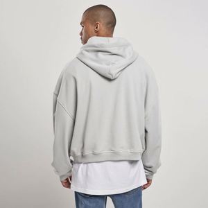 เสื้อฮู้ดดี้โอเวอร์ไซส์ผ้าคอตตอนถัก 100% ทรงหลวมไหล่ตก สไตล์สตรีทแวร์ ไซส์พลัส สำหรับผู้ชาย ฤดูใบไม้ร่วง - Product Image 3