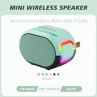 Petit haut-parleur Bluetooth portable, système de sonorisation Bluetooth pour extérieur, multicolore