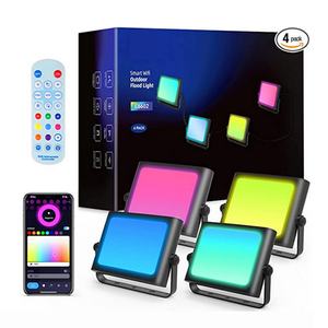 Luces de Escenario RGBW con Control por Aplicación, Cambio de Color, IP67 Impermeables, Proyector de Pared para Jardín, Paisaje, Foco LED Inteligente - Product Image 1