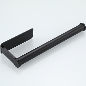 Autoadesivo nero appendiabiti per uso domestico da cucina rotolo <span class=keywords><strong>di</strong></span> <span class=keywords><strong>carta</strong></span> in acciaio inossidabile <span class=keywords><strong>porta</strong></span> asciugamani <span class=keywords><strong>di</strong></span> <span class=keywords><strong>carta</strong></span> <span class=keywords><strong>igienica</strong></span> per armadio - Product Image 2