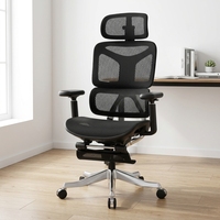 Chaise de bureau respirante AOR, séparation taille et dos, tissu maillé ignifuge, pédale rétractable, vente en gros usine