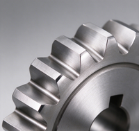 Ensemble d'engrenages hélicoïdaux et à vis sans fin en acier inoxydable 440C sur mesure, usinés CNC, avec arbre d'engrenage de précision à faible jeu pour réducteur de boîte de vitesses OEM