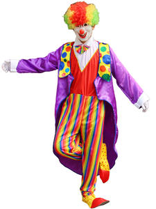 Divertido Disfraz de <span class=keywords><strong>Payaso</strong></span> Joker para TV y Cine, Unisex, para Adultos, Halloween, Navidad, Carnaval, Cosplay, Traje, Componentes, Regalo de Fiesta, Poliéster - Product Image 3