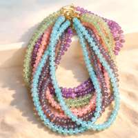 Collier en pierres précieuses naturelles, collier à fermoir à ressort 18k, collier en pierre naturelle, collier DIY, bijoux faits à la main, style bohème, cadeau pour femme