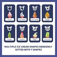 Comptoir 3 + 2 Mix Saveur Commerciale Machine À Crème Glacée Molle Avec Pompe À Air Yaourt Glacé Congélateur Acai Maker