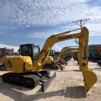 Mini-chargeuse sur chenilles Komatsu PC56 d'occasion, modèle 2025, 5,6 tonnes, moteur 34 kW, certifiée, testée, inspectée, accessoires inclus