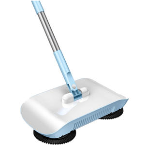 Balai à poussière Azure Push Sweeper en plastique, nettoyeur de sol manuel tout-en-un, serpillière et pelle pour usage domestique - Product Image 1