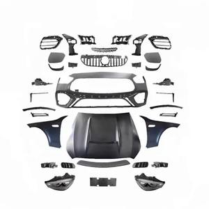 Classe C W205 à W206 C63 Style Kit de carrosserie Pièces automobiles C180 C200 <span class=keywords><strong>C220</strong></span> C300 C350 Mise à niveau vers le nouveau C63 2022 Look Car Bumpers Lights - Product Image 6