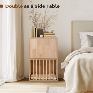 Maison pour <span class=keywords><strong>chat</strong></span> <span class=keywords><strong>en</strong></span> <span class=keywords><strong>bois</strong></span> <span class=keywords><strong>à</strong></span> 2 étages, symétrique, pour intérieur, avec coussins amovibles, condo pour <span class=keywords><strong>chat</strong></span> <span class=keywords><strong>en</strong></span> <span class=keywords><strong>bois</strong></span> - Product Image 4