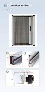 Puerta moderna <span class=keywords><strong>de</strong></span> <span class=keywords><strong>mosquitera</strong></span> retráctil antimosquitos con <span class=keywords><strong>marco</strong></span> <span class=keywords><strong>de</strong></span> aleación <span class=keywords><strong>de</strong></span> <span class=keywords><strong>aluminio</strong></span>, ventana <span class=keywords><strong>de</strong></span> pantalla plegable deslizante - Product Image 2