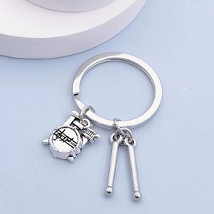 Llavero de tambor de moda europeo-americano de gran venta para amantes de la música, colgante de mochila estilo banda de rock - Product Image 4