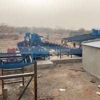 Komplette Alluviale Goldgewinnungsanlage 200 TPH Trommelschrubber für Schweres Golderz in Westafrika