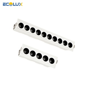 Hiện đại LED ánh sáng tại Chỗ 3-Head tuyến tính Downlight hình chữ nhật recessed 4.5W-18 Wát lưới tản nhiệt Đèn trần nhúng cho trang trí nội thất cửa hàng - Product Image 1